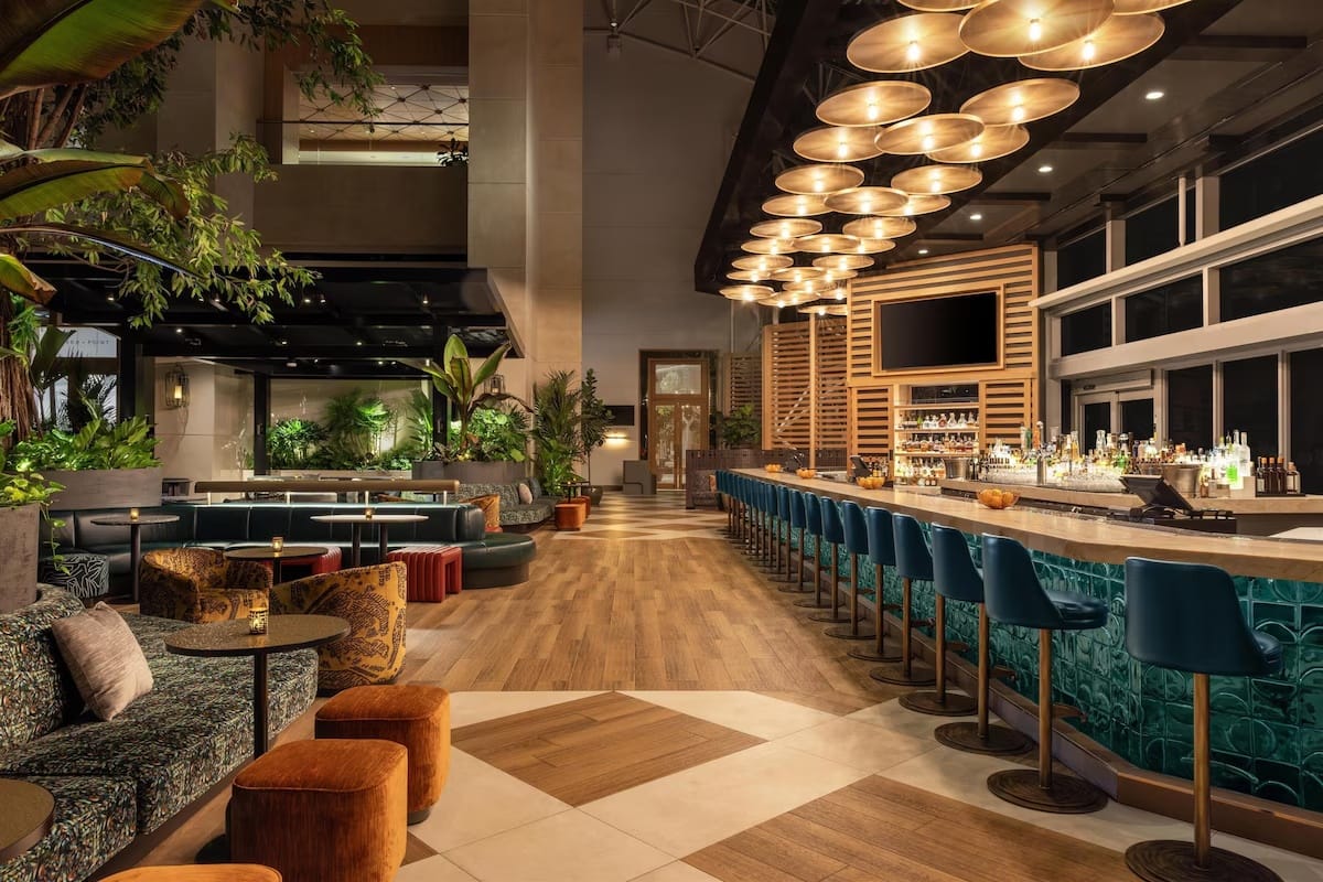 The Diplomat Beach Resort lobby bar and luxury lounge for World Cup 2026 stays near Miami Stadium