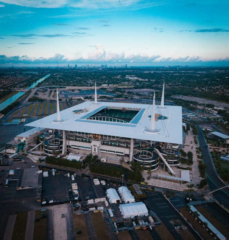 Aerial view of Miami Stadium for the Miami World Cup 2026 matches